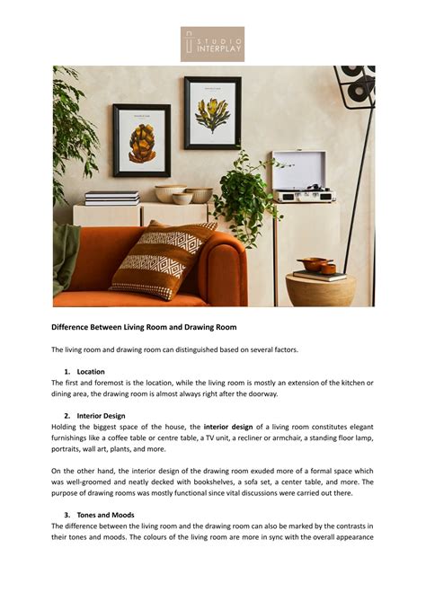 Explore the Difference Between Living Room And Drawing Room.